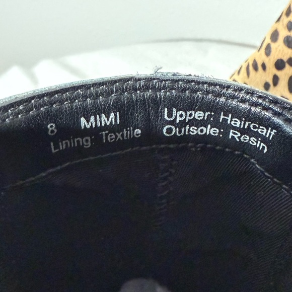 Sole Society Mimi Chelsea Calf Hair Cheetah Print Ankle Booties Women’s Size 8 - Picture 3 of 9